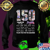 150 Years Of Atlanta Braves 1871-2021 thank you for the memories s Sweater