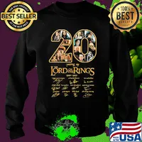 20 years of the lord of the rings 2001 2021 signatures s Sweater