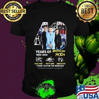 40 years of 1980 2020 depeche mode thank you for the memories signatures shirt