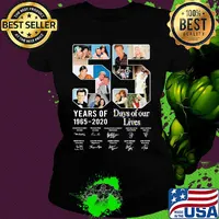 55 years of 1965 2020 days of our lives thank you for the memories signatures s Ladies tee