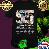 55 years of 1965 2020 days of our lives thank you for the memories signatures shirt