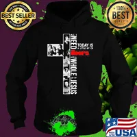 All i need today is a little bit of the doors and a whole lot of jesus signature s Hoodie