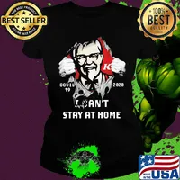 Blood insides KFC covid-19 2020 I can't stay at home s Ladies tee