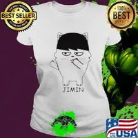 Bts bangtan boy same cartoon jimin s Ladies tee