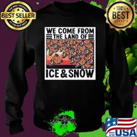 Butterflies we come from the land of ice and snow vintage s Sweater