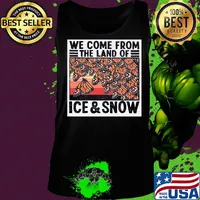 Butterflies we come from the land of ice and snow vintage s Tank top
