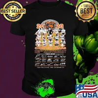 Chicago Bear 2020 100th anniversary 1920 2020 signature shirt