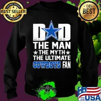 Dad the man the myth the ultimate dallas cowboys fan stars happy father's day s Sweater