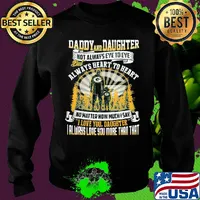 Daddy and daughter not always eye to eye but always heart to heart green bay packers happy father's day s Sweater