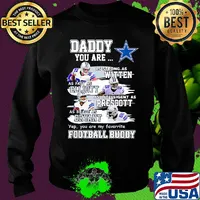 Dallas cowboys daddy you are as strong as witten as fast as elliott as intelligent as prescott football buddy happy father's day s Sweater