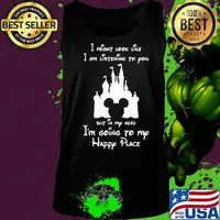 Disney mickey mouse I might look like I am listening to you but in my head I’m going to my happy place s Tank top
