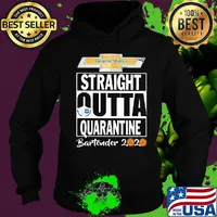 General motors straight outta quarantine bartender 2020 mask covid-19 s Hoodie