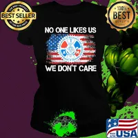 International association of machinists and aerospace workers no one likes us we don't care american flag independence day s Ladies tee