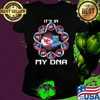 Kansas city chiefs and kansas city royals it's in my dna s Ladies tee