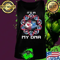 Kansas city chiefs and kansas city royals it's in my dna s Tank top