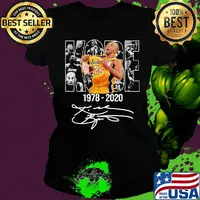 Kobe bryant 1978 2020 player los angeles lakers team basketball signature s Ladies tee