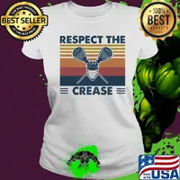 Lacrosse respect the crease vintage s Ladies tee
