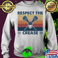 Lacrosse respect the crease vintage s Sweater