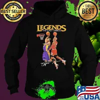 Legends the last dance Kobe Bryant and Michael Jordan play basketball signatures s Hoodie