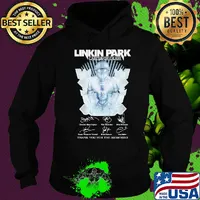 Linkin park castle of glass thank you for the memories signatures s Hoodie