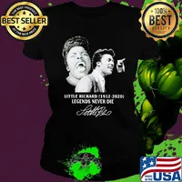 Little richard 1932 2020 legends never die signature smile s Ladies tee