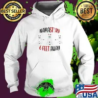 Llama mask namastay 6 feet away covid-19 s Hoodie