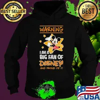 Mickey mouse warning I am a big fan of disney and proud of it stars s Hoodie