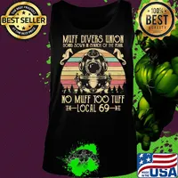 Muff divers union boing sown in search of the pearl no muff too tuff local 69 vintage s Tank top