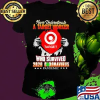 Never underestimate a target worker who survived 2020 coronavirus pandemic s Ladies tee