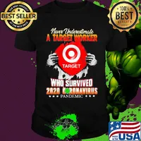 Never underestimate a target worker who survived 2020 coronavirus pandemic shirt