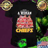 Never underestimate a woman who understands football and loves Chiefs signature shirt