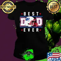 New england patriots best dad ever happy father's day stars s Ladies tee