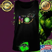 Publix girl love what you do heartbeat s Tank top