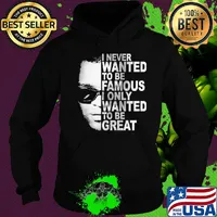 Ray charles i never wanted to be famous i only wanted to be great s Hoodie