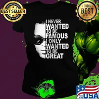 Ray charles i never wanted to be famous i only wanted to be great s Ladies tee