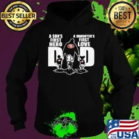 San francisco 49ers a son's first hero a daughter's first love dad happy father's day s Hoodie