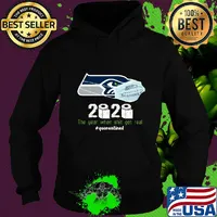 Seattle Seahawks 2020 the year when shit got real quarantined mask toilet paper s Hoodie