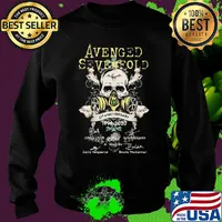 Skull avenged sevenfold 21st anniversary 1999 2020 signatures s Sweater