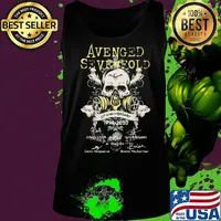 Skull avenged sevenfold 21st anniversary 1999 2020 signatures s Tank top