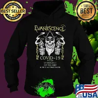 Skull evanescence 2020 vaccine covid-19 in case of emergency wear this shirt and use it as toilet paper s Hoodie