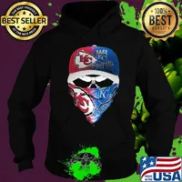 Skull mask kansas city chiefs and kansas city royals s Hoodie