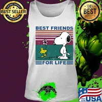 Snoopy and woodstock best friends for life vintage s Tank top