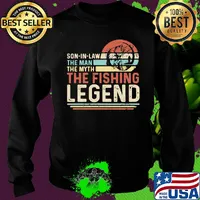 Son in law the man the myth the fishing legend vintage s Sweater