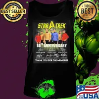 Star trek 55th anniversary thank you for the memories signatures s Tank top