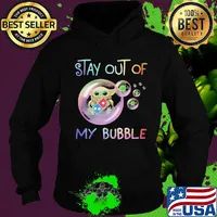 Star wars baby yoda hug Domino's pizza stay out of my bubble coronavirus s Hoodie