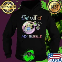 Star wars baby yoda hug Kroger stay out of my bubble coronavirus s Hoodie