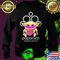 Star wars baby yoda hug paparazzi independent consultant mask covid-19 s Sweater
