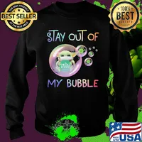 Star wars baby yoda mask hug whole foods market stay out of my bubble covid-19 s Sweater