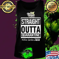 Straight outta quarantine olive garden 2020 mask s Tank top