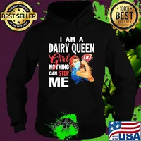 Strong woman mask i am a dairy queen girl nothing can stop me s Hoodie